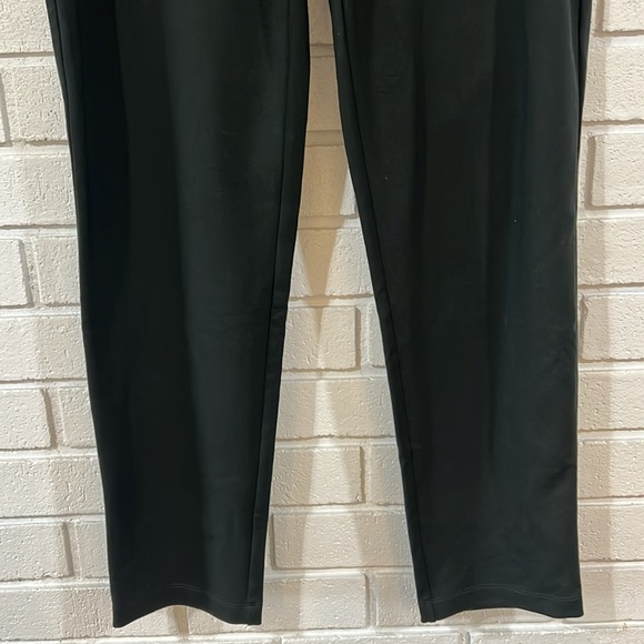 Eileen Fisher Green Soft Woven Tencel Blend Pants - Picture 3 of 7